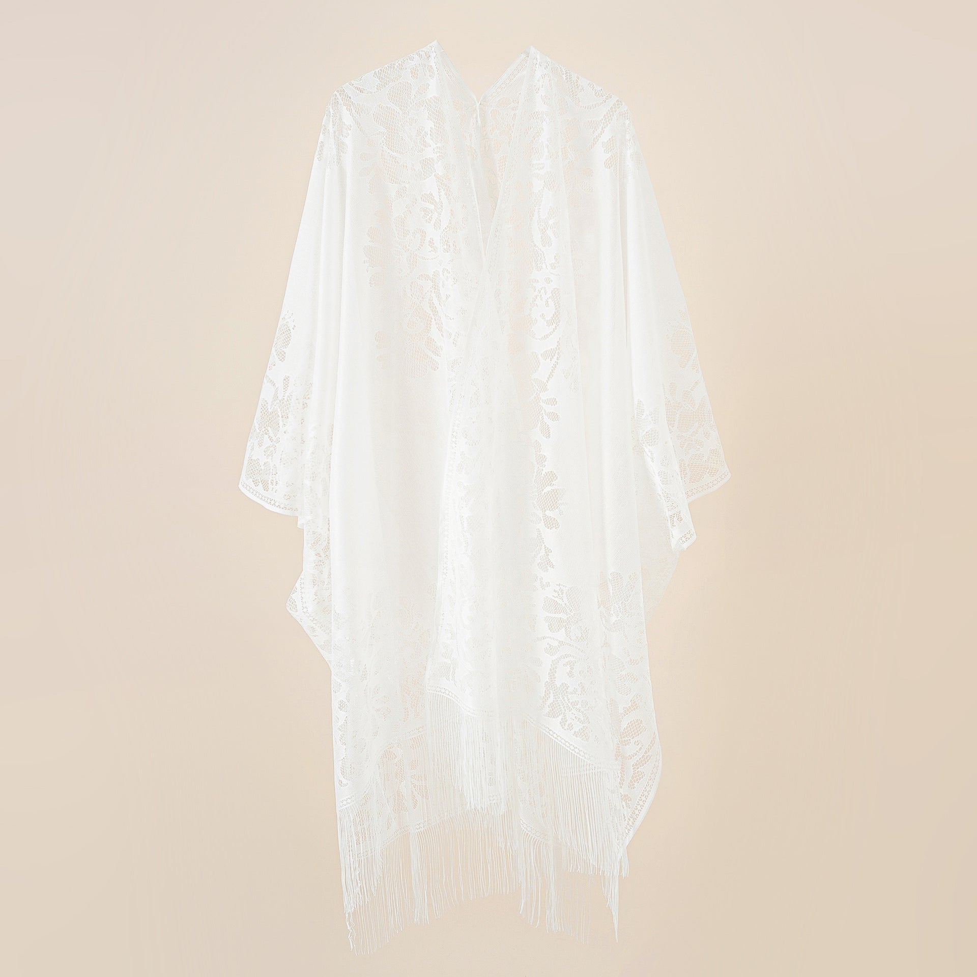 Lace Large Shawl Leaky Lace Cardigan Sun Protection Clothing Beach Cover Up Sun Protection Shawl Bella Mia